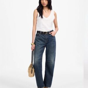 Madewell Darted Barrel-Leg Jeans